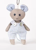 Maskotki i pluszaki - Mysz Darek lniany brelok XS maskotka lala - miniaturka - grafika 1