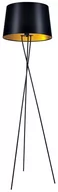 Lampy stojące - Kaja Remi Gold lampa stojąca 1x40W czarny/złoty K-4358 - miniaturka - grafika 1