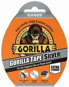 Gorilla Glue Gorilla klej 3044911 11 m  taśma klejąca z tkaniny, srebrny 3044911
