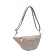 Torebki damskie - Beżowa Torebka Saszetka Damska Nerka LUIGISANTO Przez Ramię Praktyczna - miniaturka - grafika 1