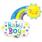 Baby shower i roczek - Amscan Balon foliowy "Baby Boy - Słoneczko", 30" SHP 33658 - miniaturka - grafika 1