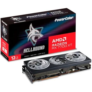 PowerColor Hellhound Radeon RX 7700 XT 12GB GDDR6 192bit RX7700XT 12GL/OC - Karty graficzne - miniaturka - grafika 1