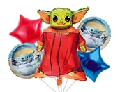 Baby shower i roczek - Zestaw balonów Baby Yoda, Gwiezdne Wojny, 5 el. - miniaturka - grafika 1