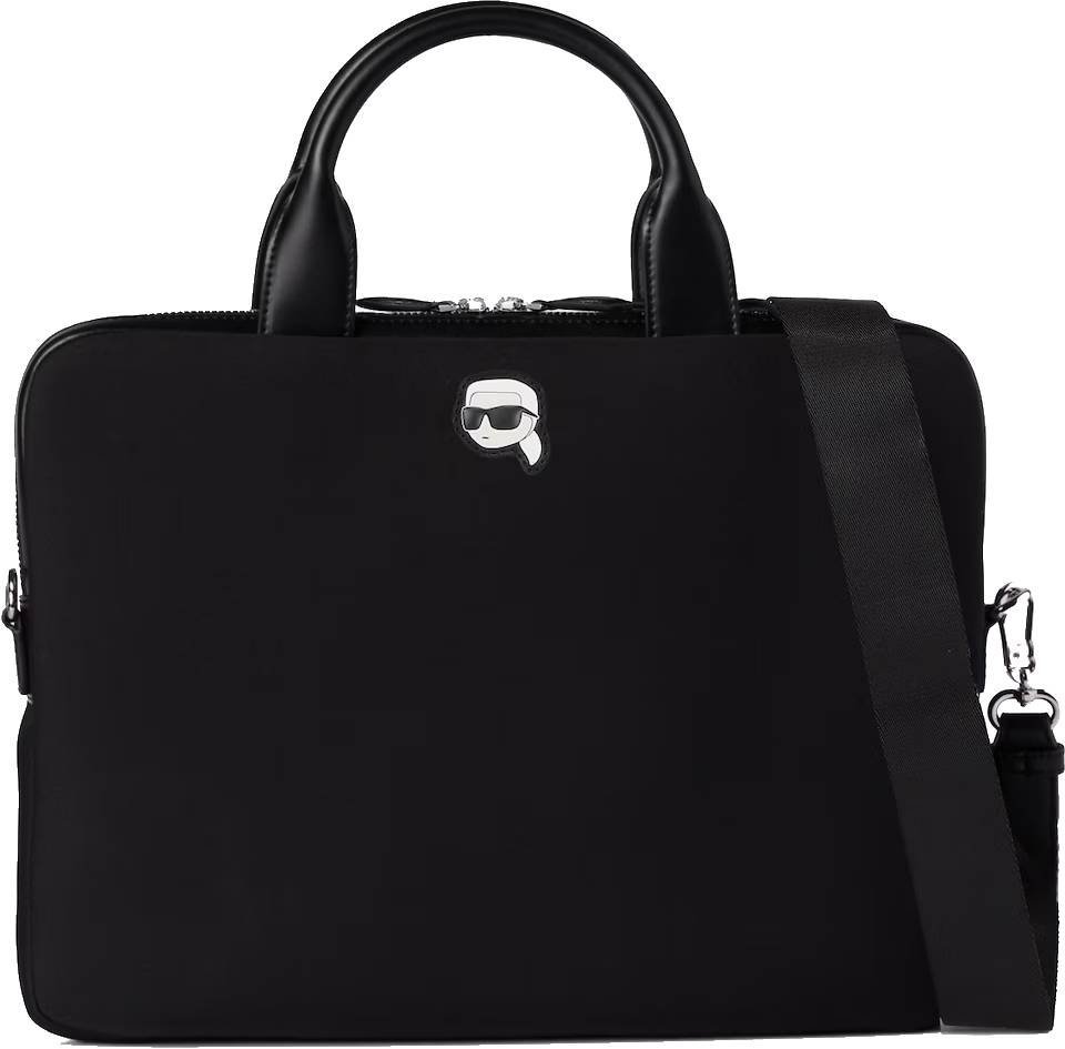 Torba na laptopa KARL LAGERFELD aktówka czarna na ramię