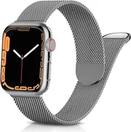 Akcesoria do smartwatchy - PASEK DO ZEGARKA APPLE WATCH 1/2/3/4/5/6/7/8/9/SE 38/40/41mm SZARY STAL - miniaturka - grafika 1