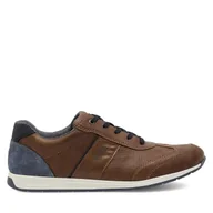 Sneakersy męskie - Sneakersy Rieker 11928-25 Brązowy - miniaturka - grafika 1