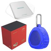 Ładowarki do telefonów - Nillkin zestaw prezentowy bezprzewodowy głośnik Bluetooth + bezprzewodowa ładowarka Qi Magic Cube (Fast Charge Edition) niebieski - miniaturka - grafika 1