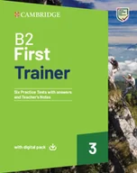 Książki obcojęzyczne do nauki języków - B2 First Trainer 3 Trainer with Answers with Digital Pack - miniaturka - grafika 1
