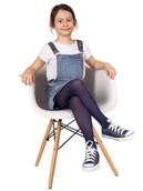 Rajstopy - Rajstopy dziecięce mikrofibra gładkie granatowe 40 DEN 80-86 - miniaturka - grafika 1