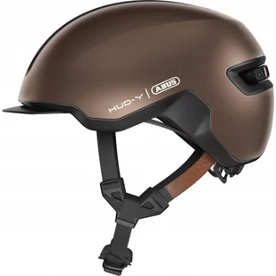 Kask rowerowy Abus Urban Hud-y Led Metallic Copper M 54-58cm - Kaski rowerowe - miniaturka - grafika 1