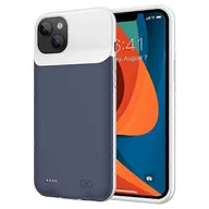 Etui i futerały do telefonów - D88 Kompatybilny z iPhone 14 Etui na baterie 7000 mAh ze wskaźnikiem LED Przenośne etui ładujące Etui na telefon Power Bank, obsługa Audio F Niebieski - miniaturka - grafika 1
