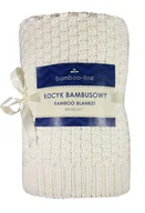 Koce i narzuty dla dzieci - Texpol La Tresse kocyk bambusowy 80x100 cm ecru - miniaturka - grafika 1