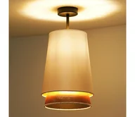 Lampy sufitowe - Duolla - Żyrandol natynkowy BELL SHINY 1xE27/15W/230V śr. 25 cm biały/miedziany - miniaturka - grafika 1