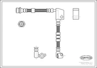 Przewody hamulcowe - Przewód hamulcowy elastyczny Corteco 19032182 - miniaturka - grafika 1