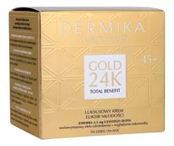 Kremy do twarzy - Dermika Gold 24k Total Benefit Eliksir Młodości 45+ Luksusowy Krem na dzień/noc 50ml - miniaturka - grafika 1