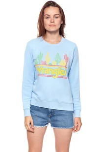 BLUZA WRANGLER DAMSKA SWEATER CERULEAN W6077IEVT 112130443 - Wrangler - Bluzy damskie - miniaturka - grafika 1