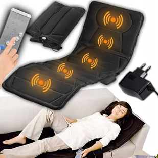 Mata Masująca Wibracyjna Materac Do Masażu Na Łóżko Fotel 12 Silnikow Pilot - Masażery - miniaturka - grafika 1