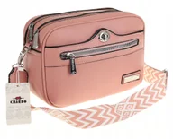 Torebki damskie - CHARRO Włoska marka Torebka Damska Listonoszka na Ramięa CH966846 Pink - miniaturka - grafika 1