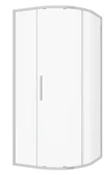 Kabiny prysznicowe - Novoterm Kabina prysznicowa jednoskrzydłowa półokrągła 90x90x195 cm RPS Solid Kerra - miniaturka - grafika 1
