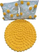 Dywany - Dywan plus poduszki pompony - miniaturka - grafika 1