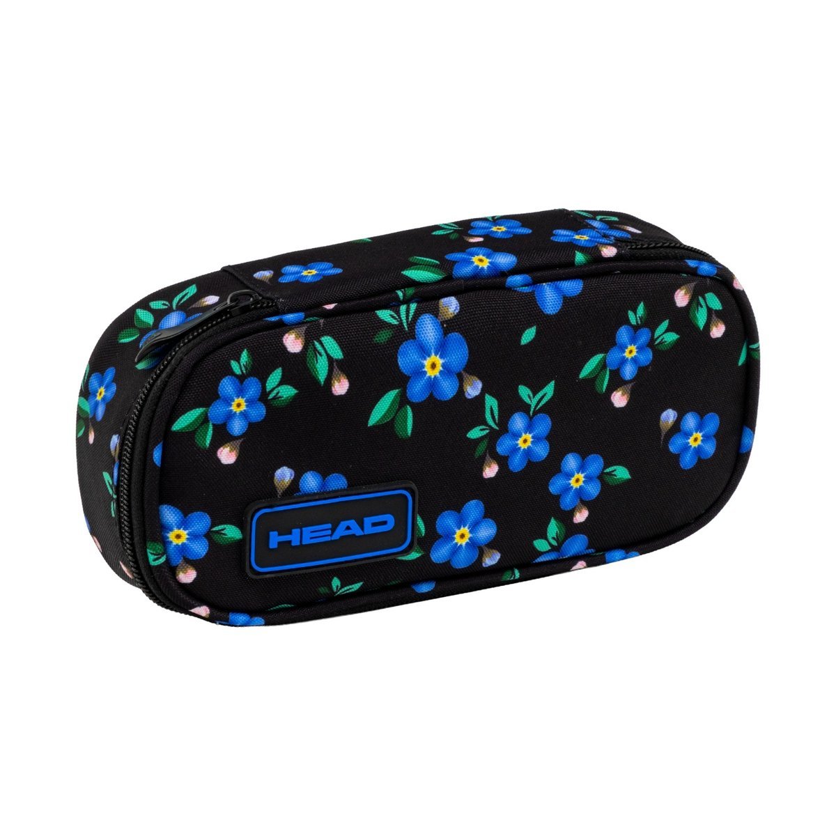 Saszetka piórnik szkolny jednokomorowy HEAD BLUE FLOWERS, AC6