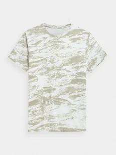 Męski t-shirt z nadrukiem 4F 4FSS22TTSHM375 - Koszulki sportowe męskie - miniaturka - grafika 1