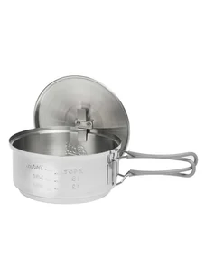 Zestaw do gotowania Esbit Solid fuel cookset 1000 ml - stainless steel - Kuchnia turystyczne i akcesoria - miniaturka - grafika 1