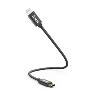 Kabel USB Typ-C - Lightning HAMA 201601 Czarny - Kable USB - miniaturka - grafika 1