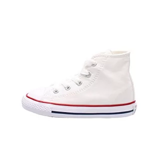 Converse Chłopięce unisex Baby Chuck Taylor All Star Wysokie trampki dziecięce, White Optical White - 20 EU - Buty dla chłopców - miniaturka - grafika 1