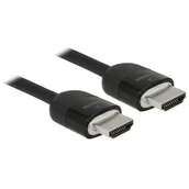Kable - Delock Kabel HDMI 4K 60Hz M/M potrójnie ekranowany premium 1m czarny 84963 - miniaturka - grafika 1