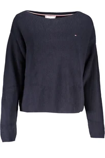 NIEBIESKI SWETER DAMSKI TOMMY HILFIGER - Piżamy damskie - miniaturka - grafika 1