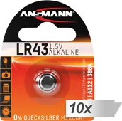 Baterie i akcesoria - Ansmann Bateria LR43 10 szt. - miniaturka - grafika 1