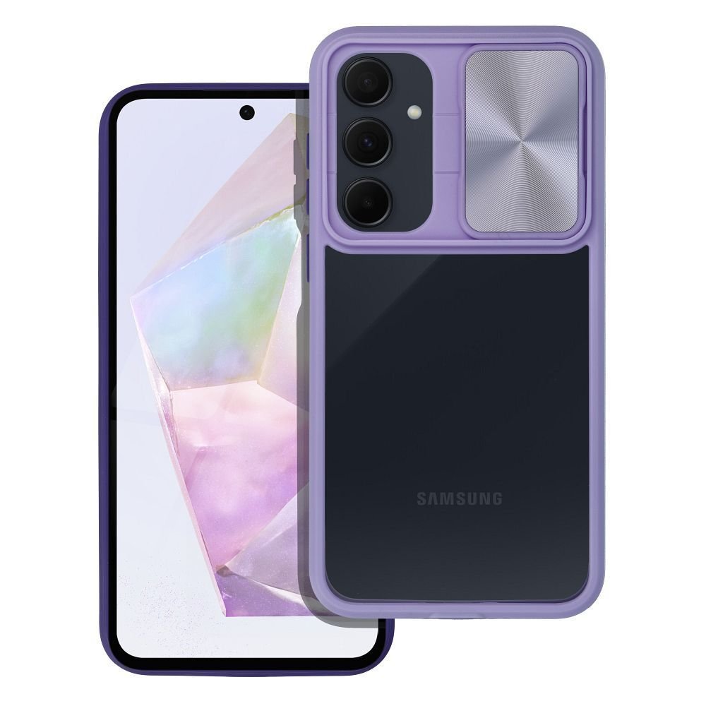 Etui na telefon komórkowy SLIDER pasuje do SAMSUNG A35 5G fioletowy