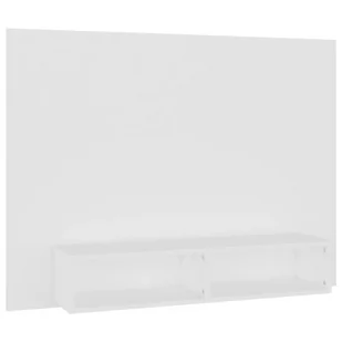 vidaXL Wisząca szafka pod TV, biała, 120 x 23,5 x 90 cm, płyta wiórowa - Szafki RTV - miniaturka - grafika 1