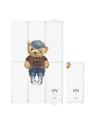 Przewijaki - Ceba Składana mata do przewijania duża Fluffy Puffy Stu - miniaturka - grafika 1