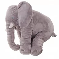 Maskotki i pluszaki - Słoń Pluszowy Duży Miś Pluszak Poduszka 70Cm Szary U891 - miniaturka - grafika 1