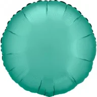 Balony i akcesoria - Balon foliowy Lustre Jade Green okrągły 43cm - miniaturka - grafika 1