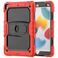 Etui do tabletów - Etui Case na Tablet iPad Air 2/Pro 9.7 2018/2017 z Paskiem Czarny Czerwony - miniaturka - grafika 1