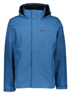 Jack Wolfskin Kurtka funkcyjna 3w1 w kolorze niebiesko-czarnym - Kurtki i kamizelki sportowe męskie - miniaturka - grafika 1