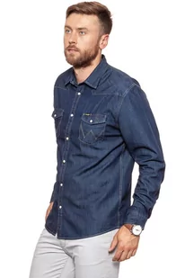 Wrangler, Koszula męska, Ls Western Shirt Rinse Indigo W5973O7We, rozmiar S - Koszule męskie - miniaturka - grafika 1