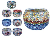 Świeczniki - Świecznik/lampion - klosz pojedynczy, wielokolorowy - miniaturka - grafika 1