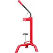 Domowy wyrób alkoholu - Browin Korkownica stojąca metalowa - czerwona, marki F17450 - miniaturka - grafika 1