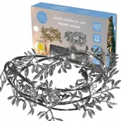 Oświetlenie świąteczne - Girlanda Ozdobna Led Listki Stroik Lampki - miniaturka - grafika 1