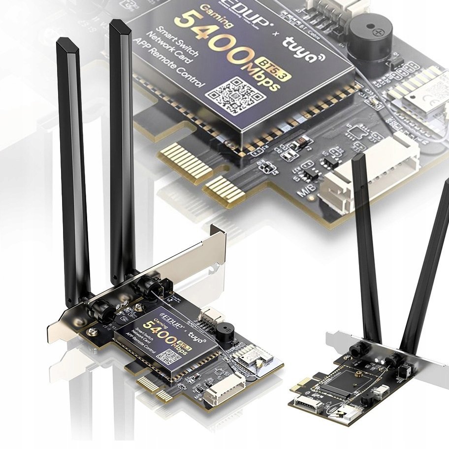 Kontroler Reolink Karta sieciowa PCI do komputera PC kontrola TUYA WiFi 6 BT z AX210SW AX5400