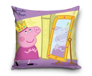 Poduszka dekoracyjna Świnka Peppa PEPPAPIG1002 40 x 40 cm - Kołdry i poduszki dla dzieci - miniaturka - grafika 1
