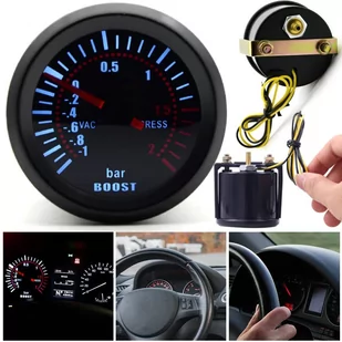 ZEGAR WSKAŹNIK BOOST TURBO CIŚNIENIE DOŁADOWANIA - Akcesoria motoryzacyjne - miniaturka - grafika 1