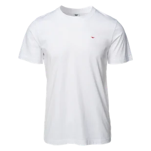 Męska Koszulka z krótkim rękawem HI-TEC PLAYO II M000276276 – Biały - Koszulki męskie - miniaturka - grafika 1