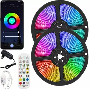 Taśma Led Rgb Kolorowa 10M + Pilot Aplikacja Wifi - Pozostałe oświetlenie - miniaturka - grafika 1