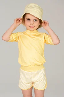 Szorty uv dla dziewczynki 98-104, 3-4 latka, Ducksday, Lemonade - Spodenki damskie - miniaturka - grafika 1