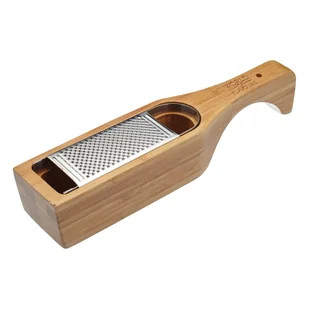 Kitchen Craft Italian Collection tarka z drewnianym uchwytem,   bambusa ICBGRATE - Siekacze tarki i szatkownice - miniaturka - grafika 2